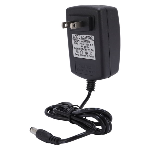 Universal 9V 2.5A DC Power Adapter Supply Cord 37in 93cm Cable Outer 5.5mm Inner 2.5mm for Bluetooth Speaker LED Billboard Display Monitor Security Camera System US Plug