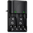 thumbnail image 1 of Universal AA/AAA/9V Battery Charger, Fast Charger 6802 for AA/AAA NI-MH or 9V Rechargeable Batteries with LED Indicator, 100-240V Worldwide Voltage，Superma, 1 of 5