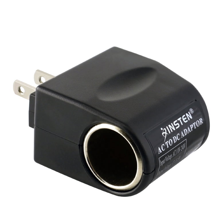 Universal AC to DC Car Cigarette Lighter Socket Adapter (US Plug)