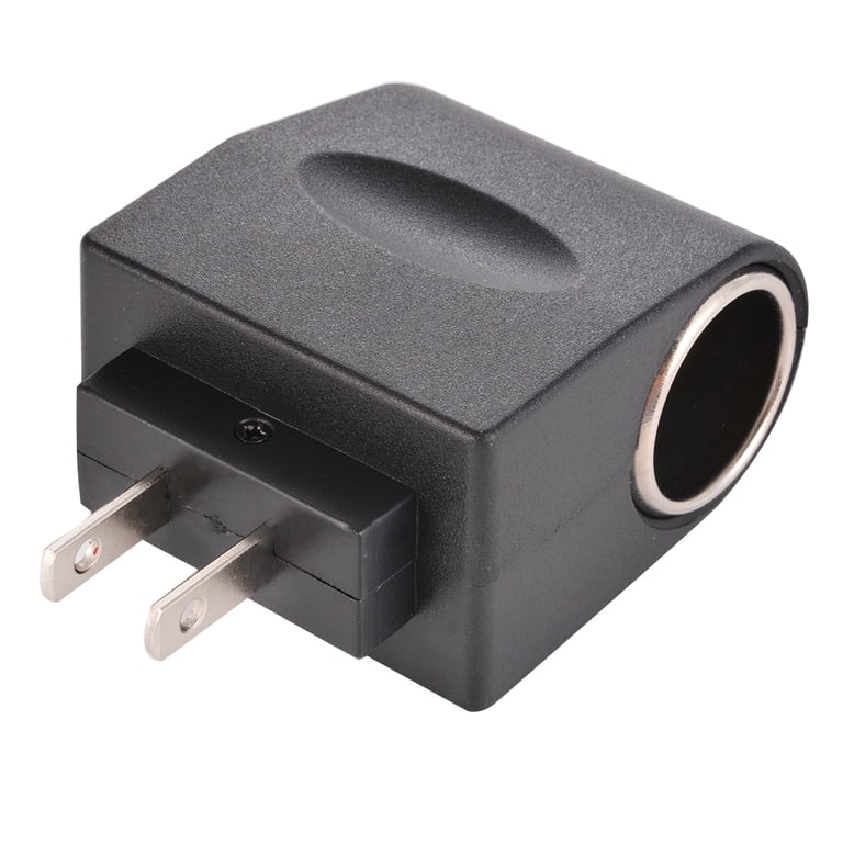 Kojooin Universal AC to DC Power Adapter, 110V/220V Plug Converter, Black