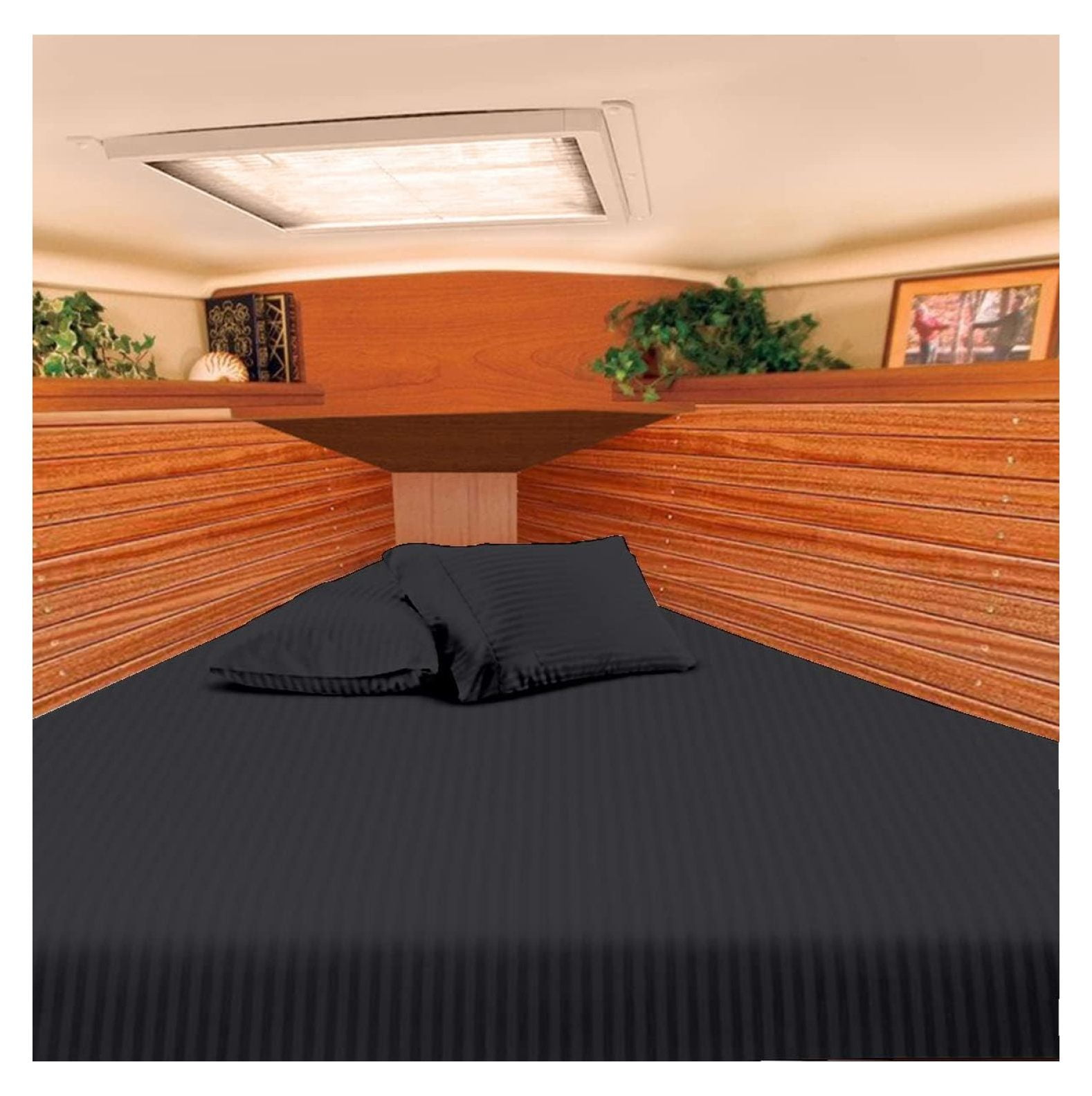 Universal AFT Berth 4 Piece 100 Egyptian Cotton 800TC The Best Boat V Berth Bedding Fits