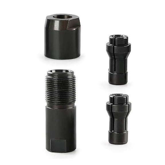 Universal Adapter for 5/8-11 Thread Angled Grinders Converting Tool Straight Grinders Featuring 3mm 6mm Collets in Carbon Steel