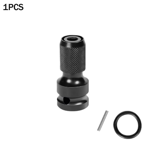 Universal Adaptive Wrench Adapter 1/2 Inch Square to 1/4 Inch Hex Ratchet Socket Converter, Torque Wrench Adapter for Impact Tool, Quick Release Lock Design