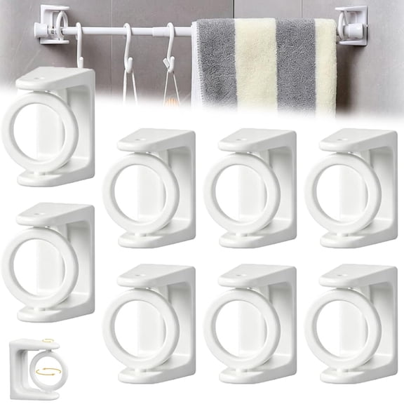 Universal Adhesive 360° Rotating Hanging Ring, Multi-Function Retractable Hooks, Without Drills Hook Hangers for Organizing Household Items Universals Rotating Wall Hook