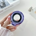 thumbnail image 1 of Universal Adhesive Magnetic Phone Ring Holder,Magnifier Design Strong Magnetic Finger Holder Phone Grip Kickstand Function, for iPhone/Samsung/Google/Motorola, Purple, 1 of 7