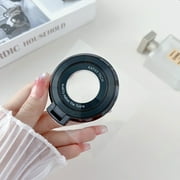 Universal Adhesive Magnetic Phone Ring Holder,Magnifier Design Strong Magnetic Finger Holder Phone Grip Kickstand Function, for iPhone/Samsung/Google/Motorola, Black