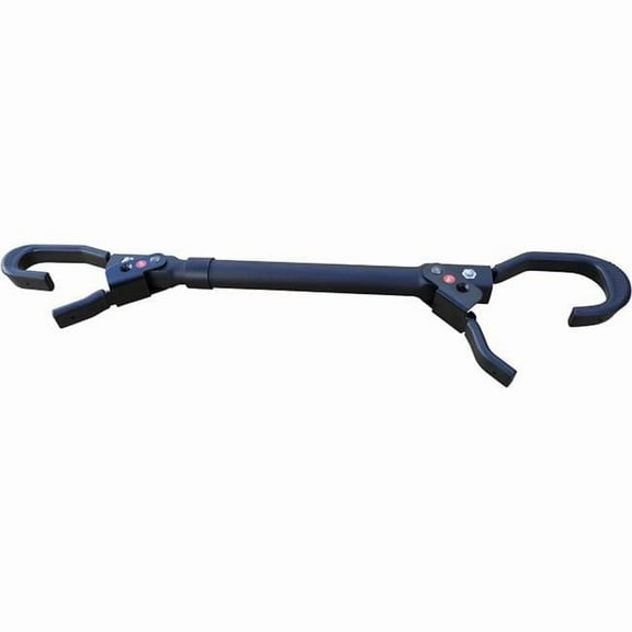 Universal Adjustable Bike Frame Adapter for Rack Storage & Womens Bikes, Black