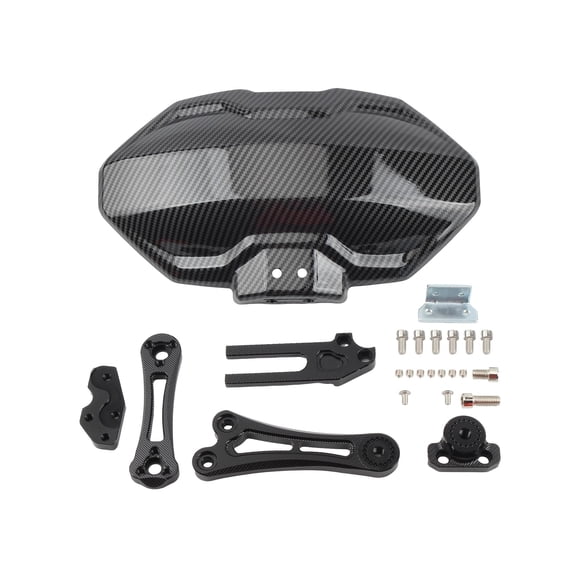 Universal Adjustable Carbon Fiber-Style Motorcycle Rear Fender Mudguard - For Cafe Racer, E-Bike, Scooter & Moped