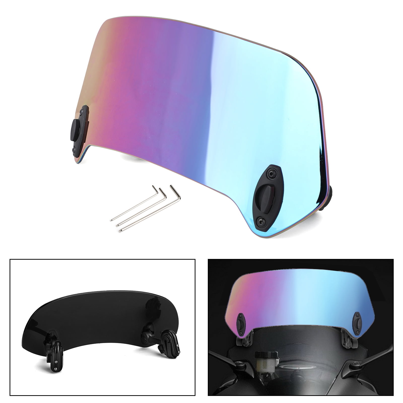 Universal Adjustable Clip On Windshield Extension Wind Deflector ...