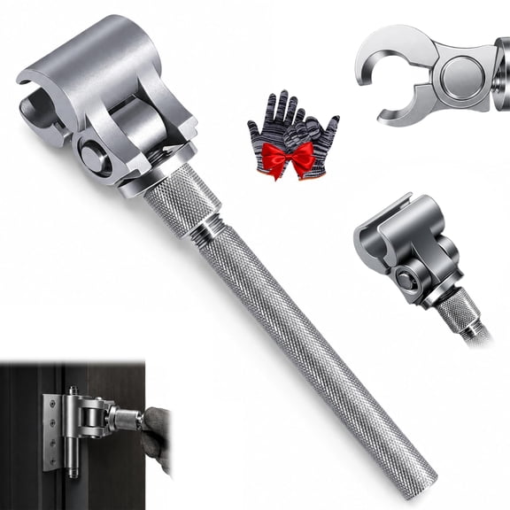 Universal Adjustable Door Hinge Wrench Door Hinge Alignment Tool,2Pcs | Professional Precision Sagging Doors Tool Non-Slip Knurled Handle for Fix Sagging Interior & Exterior Doors and Cabinet