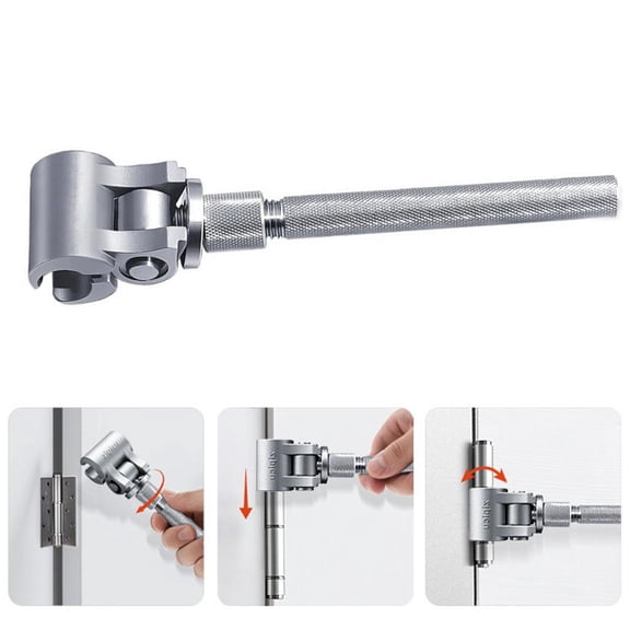 Universal Adjustable Door Hinge Wrench, Stainless Steel Door Alignment Tool for Sagging & Misaligned Doors, 1PC