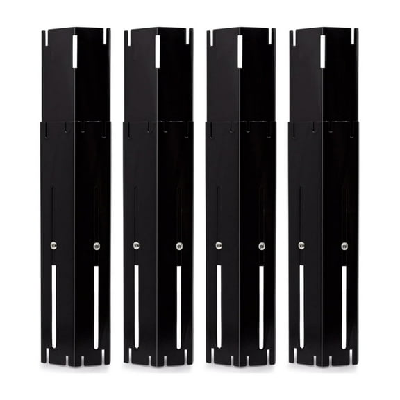 Universal Adjustable Grill Heat Plates/Heat Tents/Burner Covers/Heat Deflectors/BBQ Grill Heat Shields/Grill Cover Plates/Grill Diffusers for Gas Grill, Porcelain Steel Grill Replacement Parts