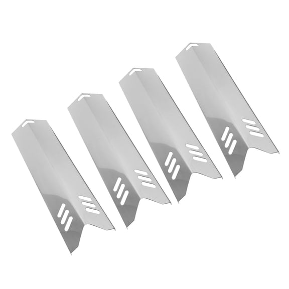 Universal Adjustable Grill Heat Shields Replacement - Stainless Steel BBQ Flavorizer Bars for Gas Grills, 4-Pack
