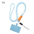 thumbnail image 1 of Universal Adjustable Keychain Chain Crossbody Hanging Neck Cord Patch Phone Lanyard Phone Safety Tether Nylon Strap 03, 1 of 8