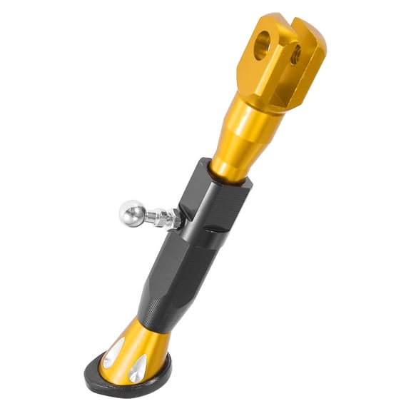 Universal Adjustable Motorcycle Scooter Kickstand Side Support Stand Set CNC Aluminum Alloy Gold Tone Black