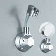 thumbnail image 1 of Universal Adjustable Shower Head Holder, No Drill Adhesive Mount for Bathroom Wall, Angle & Height Adjustable Bracket, Secure Shower Arm Support for Handheld Sprayers, 1 of 7