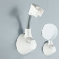thumbnail image 1 of Universal Adjustable Shower Head Holder No Drill Wall Mount Plastic Resin Seamless Paste 360° Rotation Strong Load Bearing Waterproof Easy Install for Bathroom, 1 of 5