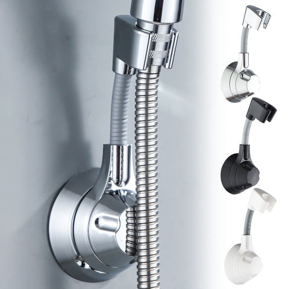 Universal Adjustable Shower Head Holder - Multifunctional No-Drill Wall Mount Bracket, Strong Load Bearing, Seamless , Rotating Bathroom Holder