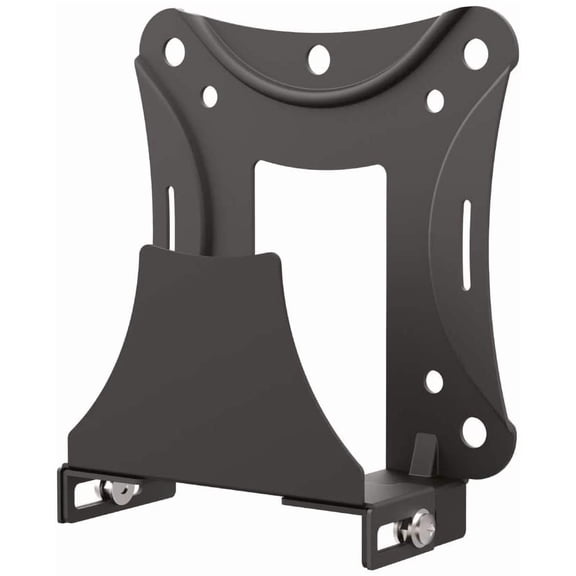 Universal and Adjustable Streaming Device Mount, Wall or TV Connection, Safety Strap Included, Very Easy Assembly, 5 Year Warranty, Compatible - Apple TV, Roku, Fire TV, Cable Box, black