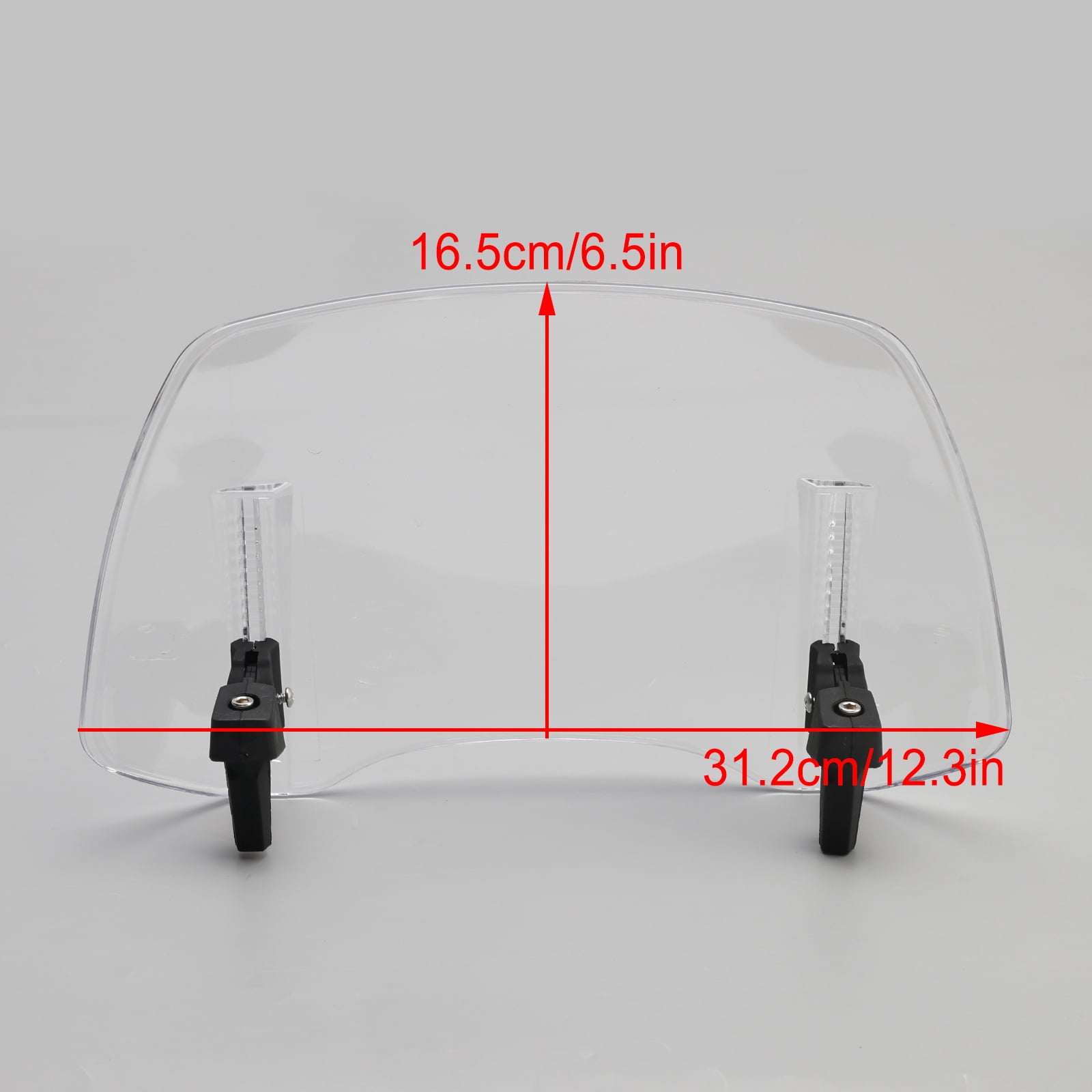 Universal Adjustable Windshield Clip On Wind Screen Deflector Extension ...
