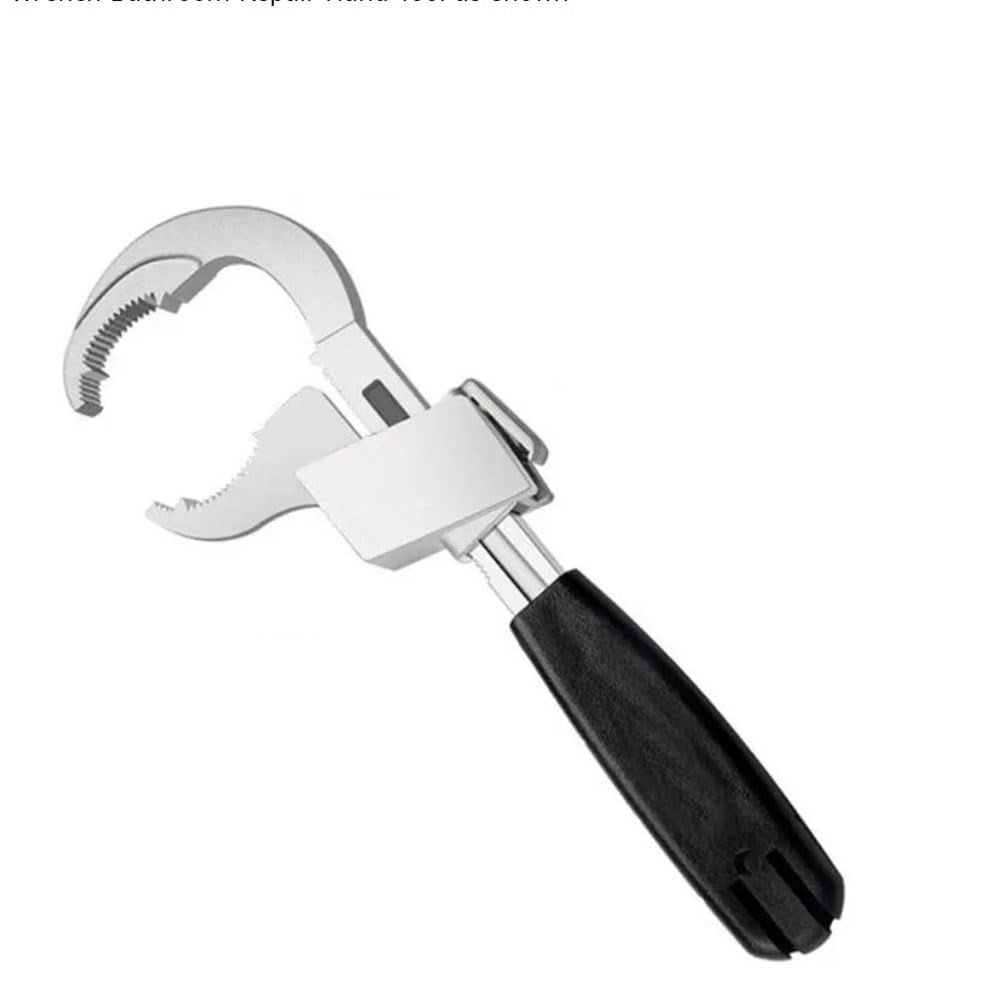 Universal Adjustable Wrench With 3 Chuck Multifunctional Double-ended Bath Wrench Bathroom Repair Hand Tool