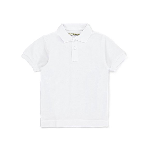 Universal Adult Unisex S/S Pique Polo (Adult Sizes S – 4XL) Color: white Size: s