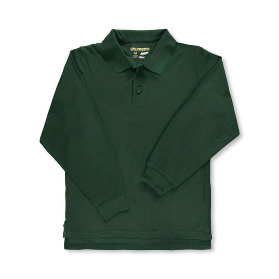 Universal Adults' Unisex L/S Pique Polo Color: green Size: xxl