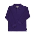 thumbnail image 1 of Universal Adults' Unisex L/S Pique Polo Color: purple Size: xl, 1 of 1