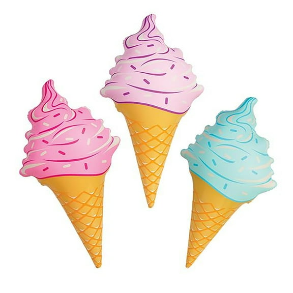 Universal Affect - 36" Inflatable Ice cream cones 3 Pack