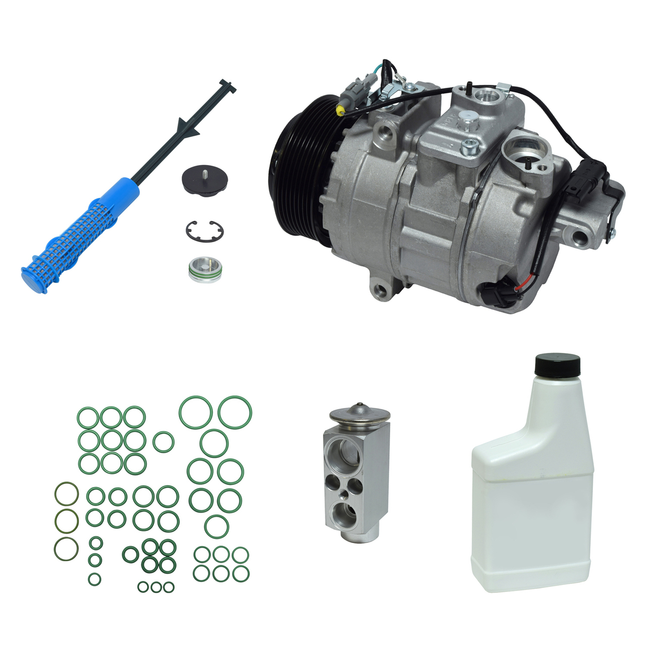 Ac Compressor Kit Universal Air Conditioner KT6160 A/C Compressor and Component Kit ...