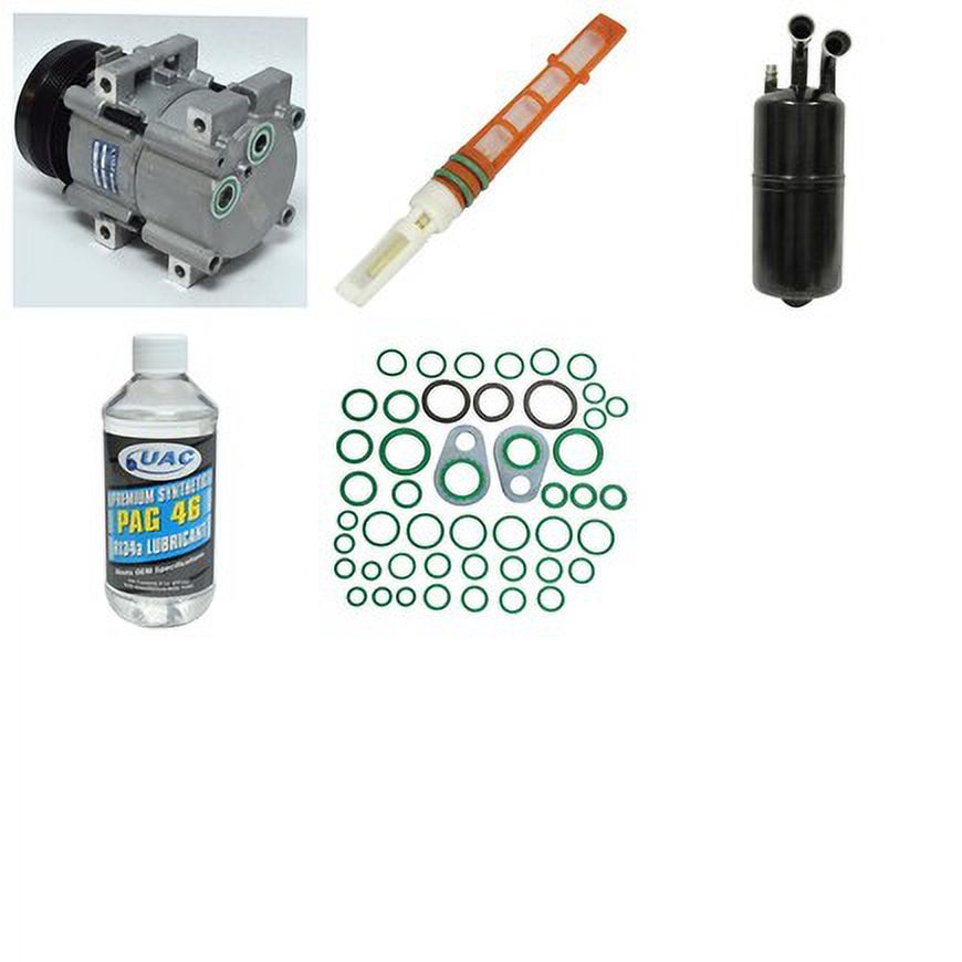Ac Compressor Kit Universal Air Conditioner (Uac) KT1650 A/C Compressor Kit Compressor ...