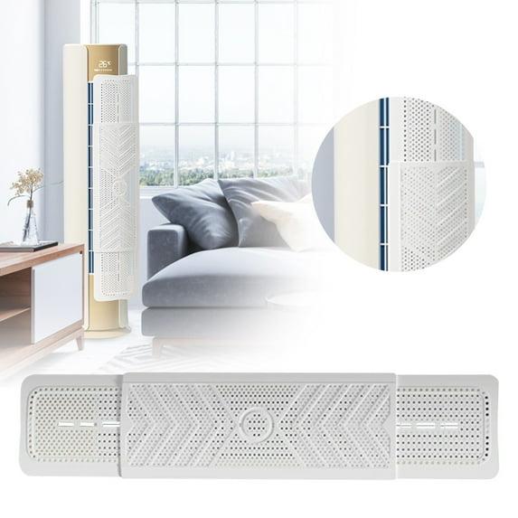 Bagmrteho Air Conditioner Wind Deflector Shield, Adjustable Air Direction Control, Wall Mounted, Redirect Cold Air Flow, 1 Pack, 20 x 103