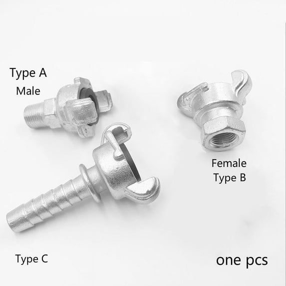 Universal Air Hose Coupling 3/8 inch Claw coupling Pneumatic Hose Double Lock Claw Couplings 304 Stainless Steel Connector