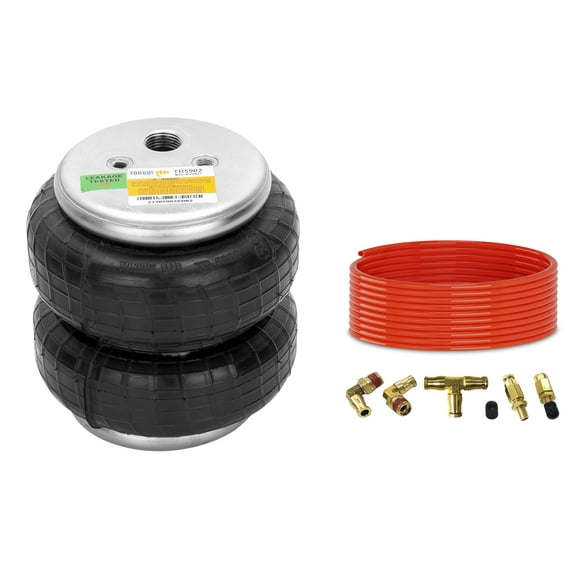 Universal Air Suspension Spring Double Bellow Standard 2500lb 1/2"npt Single Port