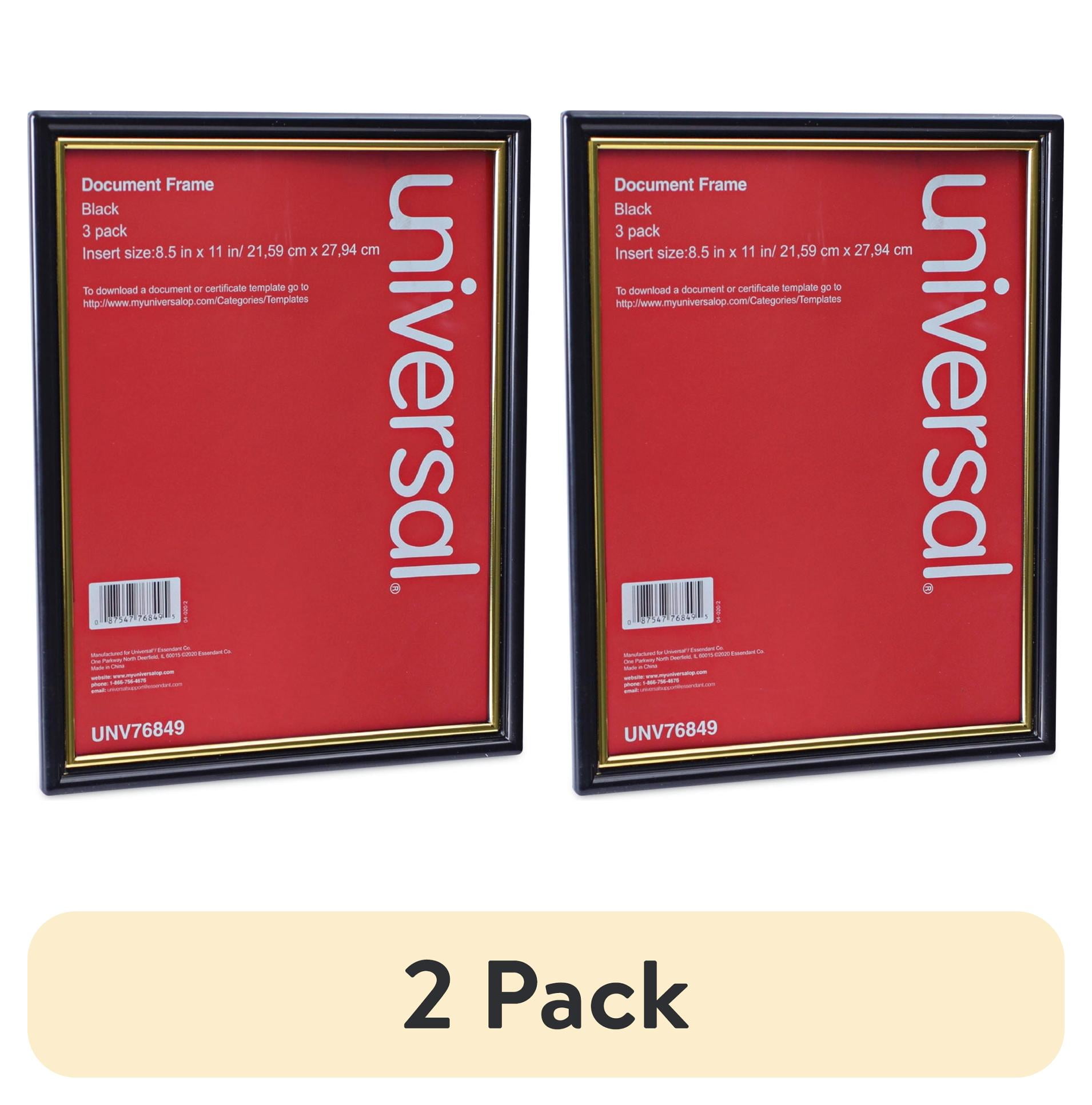 All Purpose Document Frame, 8.5 x 11 Insert, Black, 3/Pack All Purpose Document Frame, 8.5 x 11 Insert, Black, 3/Pack