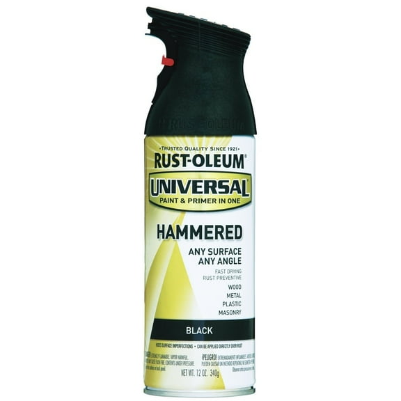 Rust-Oleum All-Surface Spray Paint Hammered Finish - Universal - 11 oz - 15 oz, Black