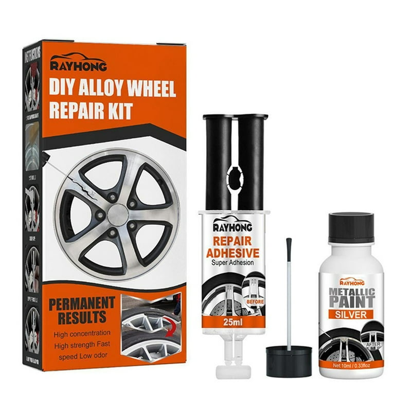  Alloy Wheel Repair Kit, Rust Resistant Wheel Scratch Repair Kit,  Waterproof Car Wheel Scratch Repair, Scratch Repair Kit with Wipes, Car Scratch  Remover, Auto Scratch Repair Pen Kit for Vehicle 