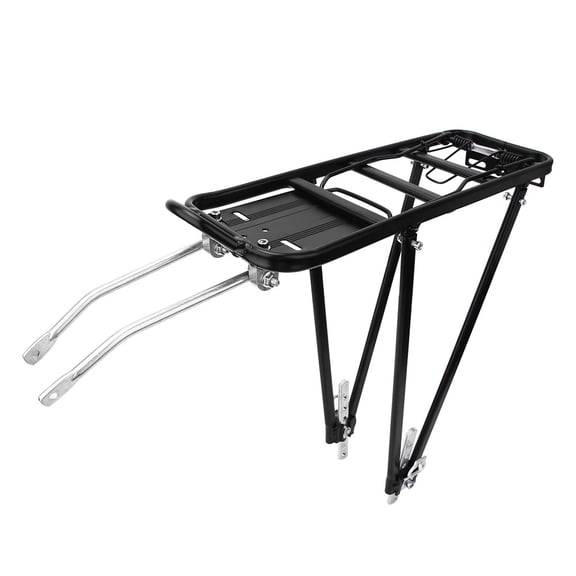 Universal Aluminum Alloy Adjustable Bicycle Rear Rack Heavy Duty Tour Bike Luggage Cargo Carrier Rack for 26-29 inch 700c Disc V Brake Mount (15.2 x 5.7 inches / 38.5 x 14.5 cm)