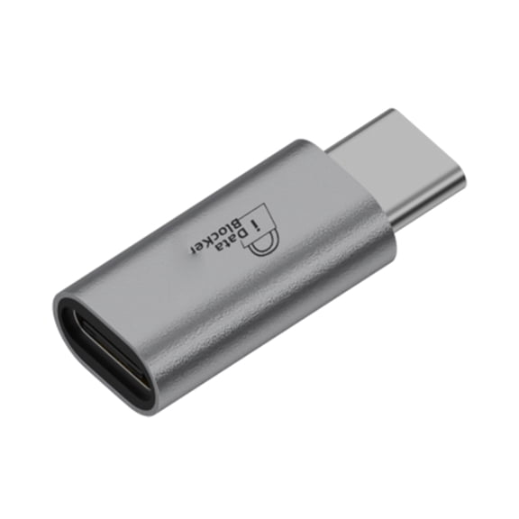 Universal Aluminum Alloy Charge Only USB Adapter Physical Data Cutoff Secure Charging for Public Port Travel Essential