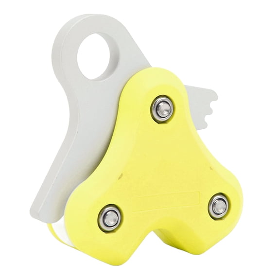 Universal Aluminum Alloy Diving Pulley Rope Retractor 250KG Max Loading Freediving Pulley Rope Reel Fluorescent Yellow (3.93 x 3.54 x 1.18 inches / 10.0 x 9.0 x 3.0 cm)