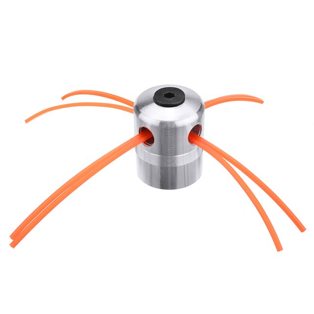Universal Aluminum Alloy Grass Trimmer Head with 4 Lines Brush Cutter