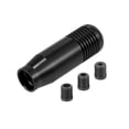 thumbnail image 1 of Universal Aluminum Alloy Manual Car Gear Shifter Shift Knobs Set Black with 3 Adapter, 1 of 6