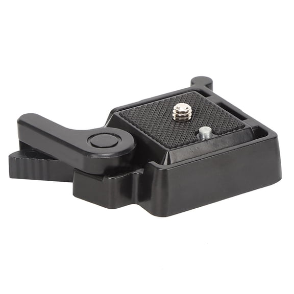 Universal Aluminum Alloy Quick Release Plate Clamp Mount Black for DSLR Mirrorless Cameras and Tripod Ballheads, Approx 3.3 oz / 95 g Lightweight Design for Professional Photographers