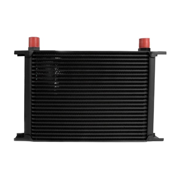 Universal Aluminum Engine Transmission Oil Cooler Fit for British Model Black 25 Row