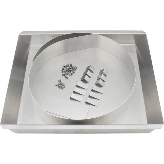 Universal Aluminum Fan Shroud Kit for 28" Radiator, 15"-20" Fan Diameters, .063" Lightweight Aircraft Aluminum, Ideal for Multiple Applications, Includes Hardware