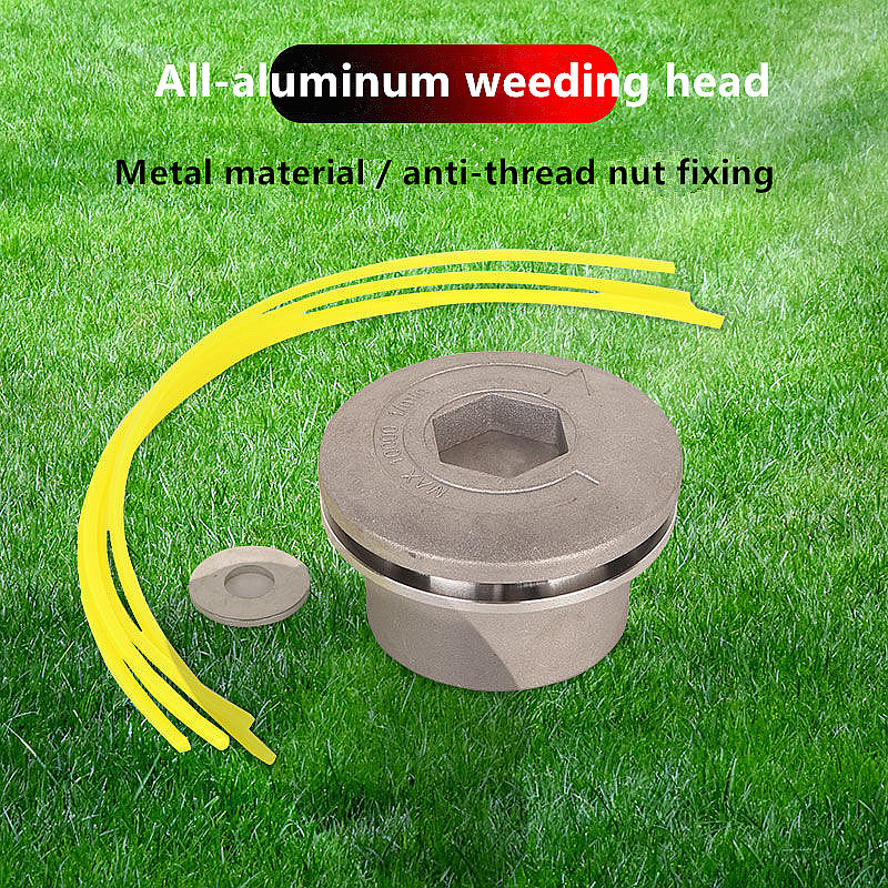 Universal Aluminum Grass Trimmer Head With 4Lines Brush Cutter Head