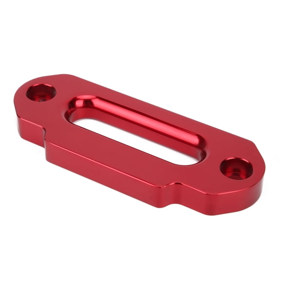 Universal Aluminum Hawse Fairlead 124mm / 4.9 inches Red Winch Rope Protection and Guide Cable Lead Guide Fitting for Off-Road ATV UTV Recovery Winches Rated for 2500-4000 lbs Load Capacity
