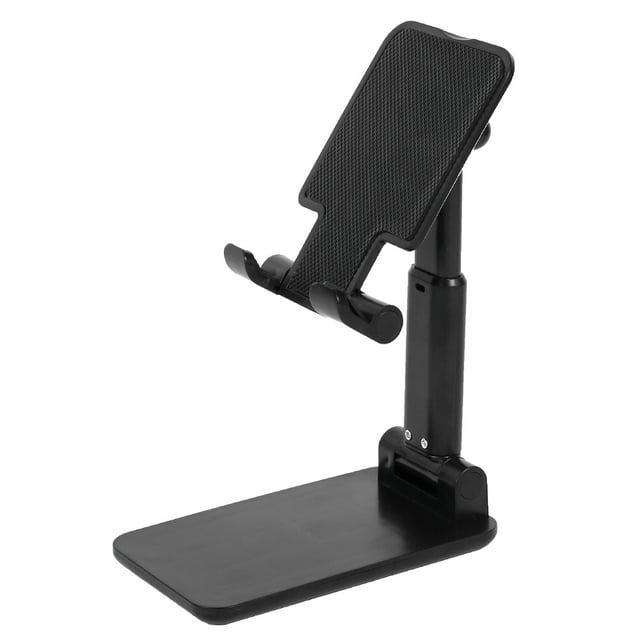 Universal Aluminum Portable Desktop Phone Stand Holder iPhone Cellphone Black