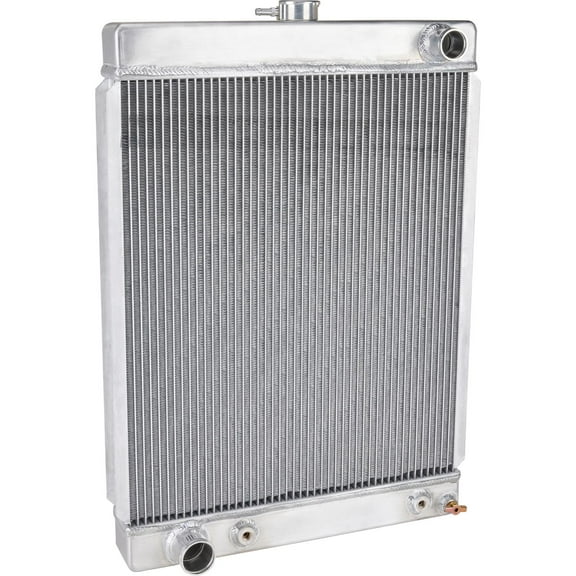 Universal Aluminum Radiator - 27 Inch Tall, Driver Side Outlet