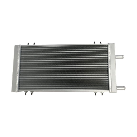 Universal Aluminum Radiator Liquid Heat Exchanger Air to Water Intercooler 2 Row Silver